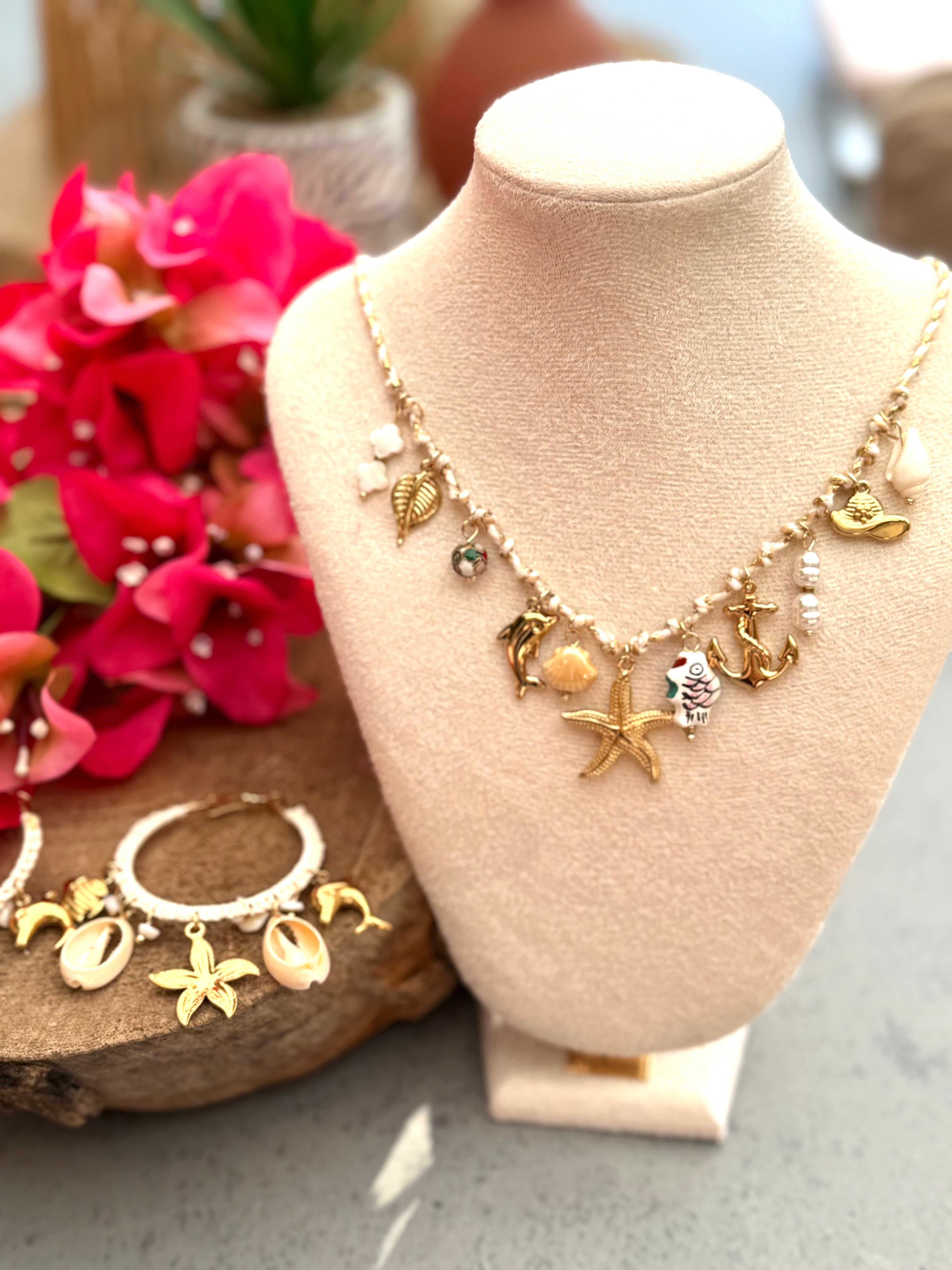 DIAMANT-HERZ-KETTE - GOLD