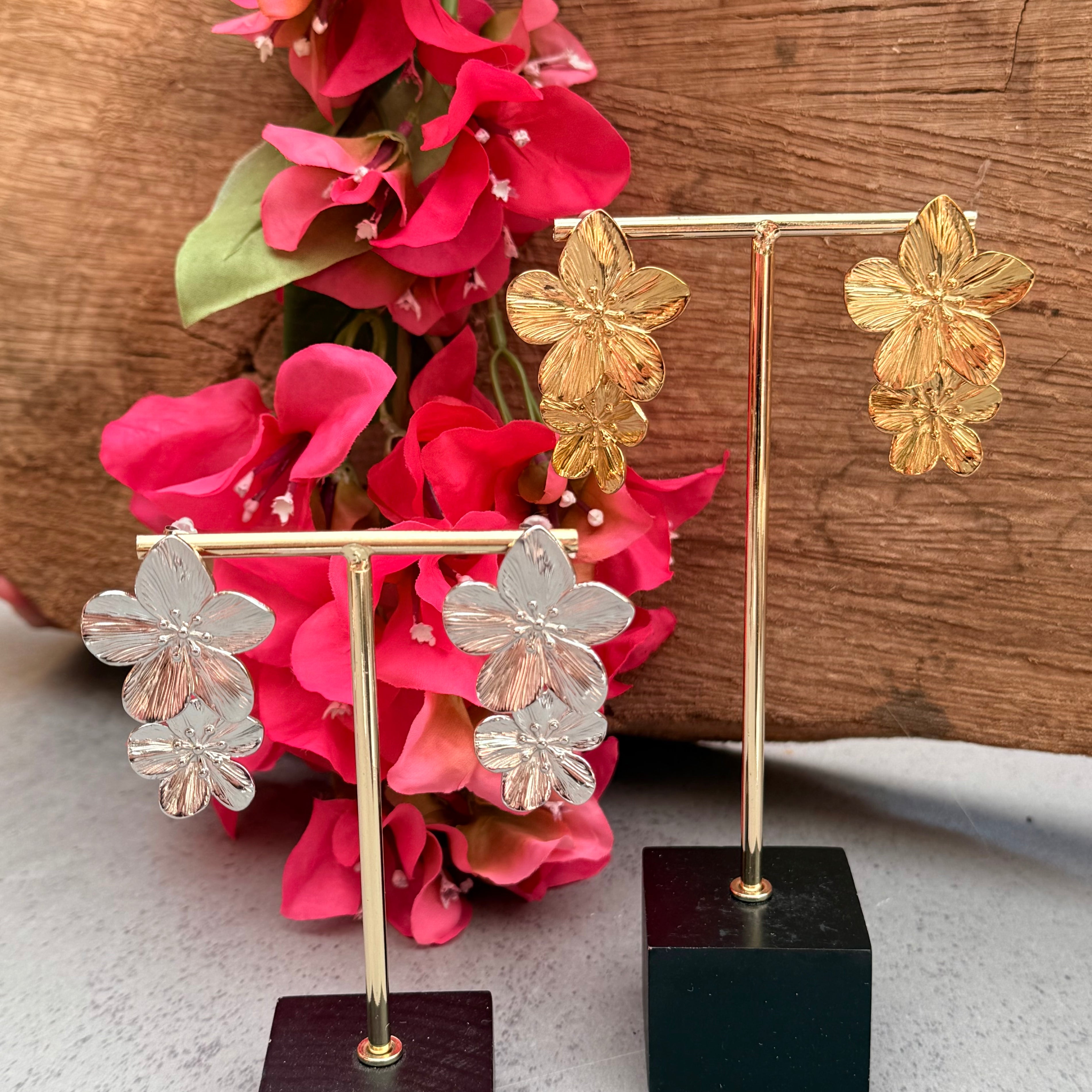 OVAALE STEINOHRRINGE - 2 KLAR