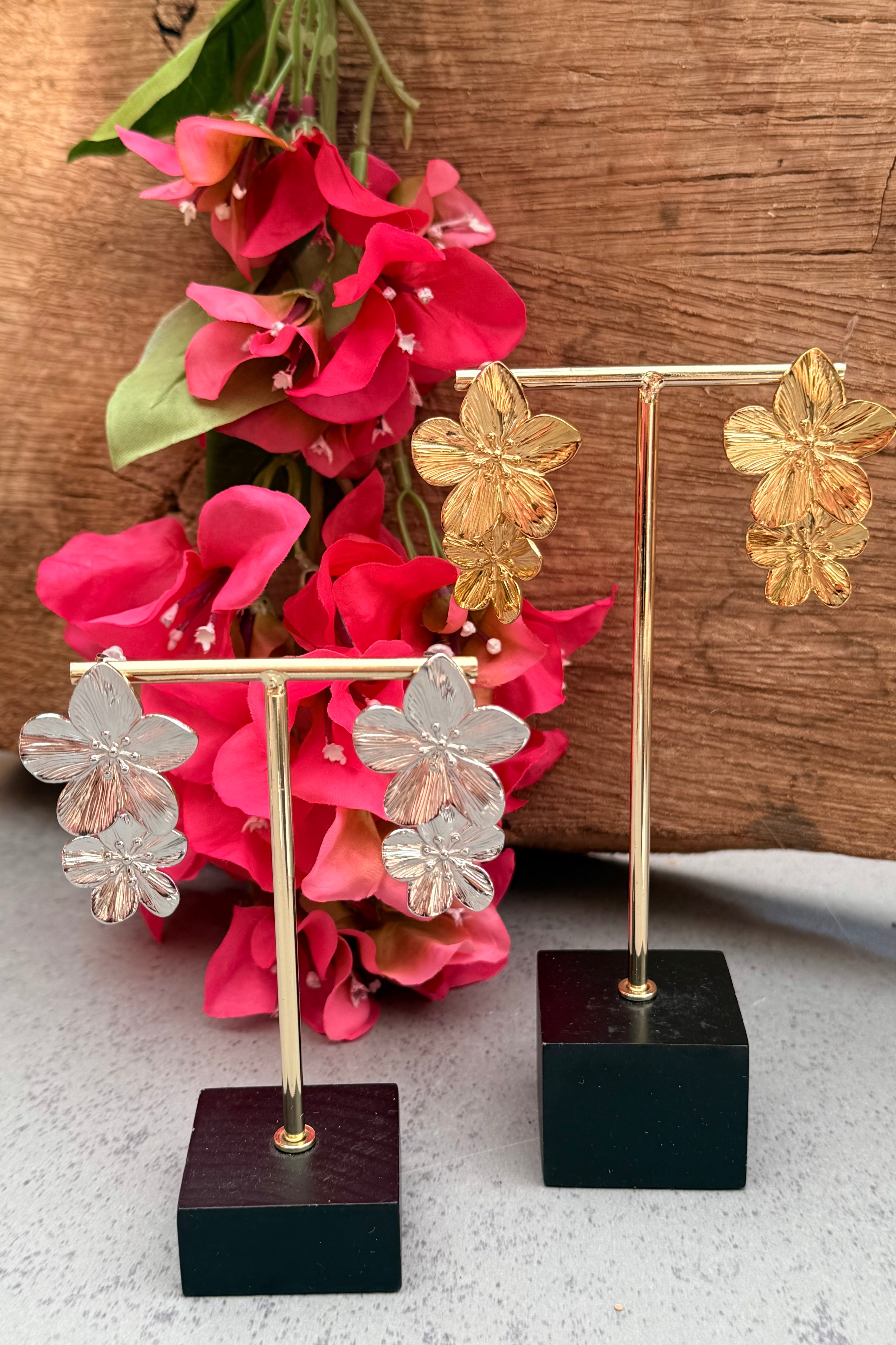 OVAALE STEINOHRRINGE - 2 KLAR