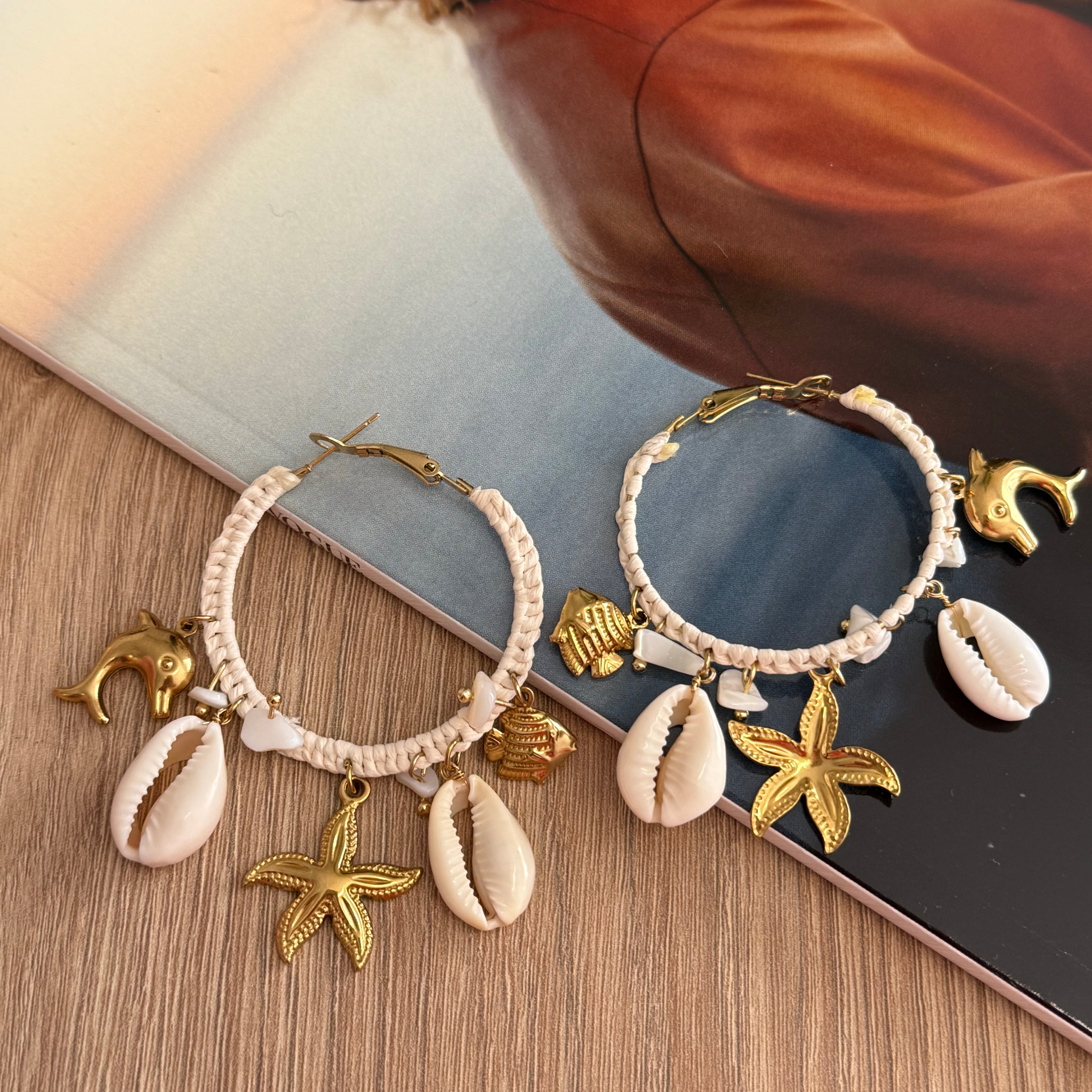 OVAALE STEINOHRRINGE - 2 KLAR