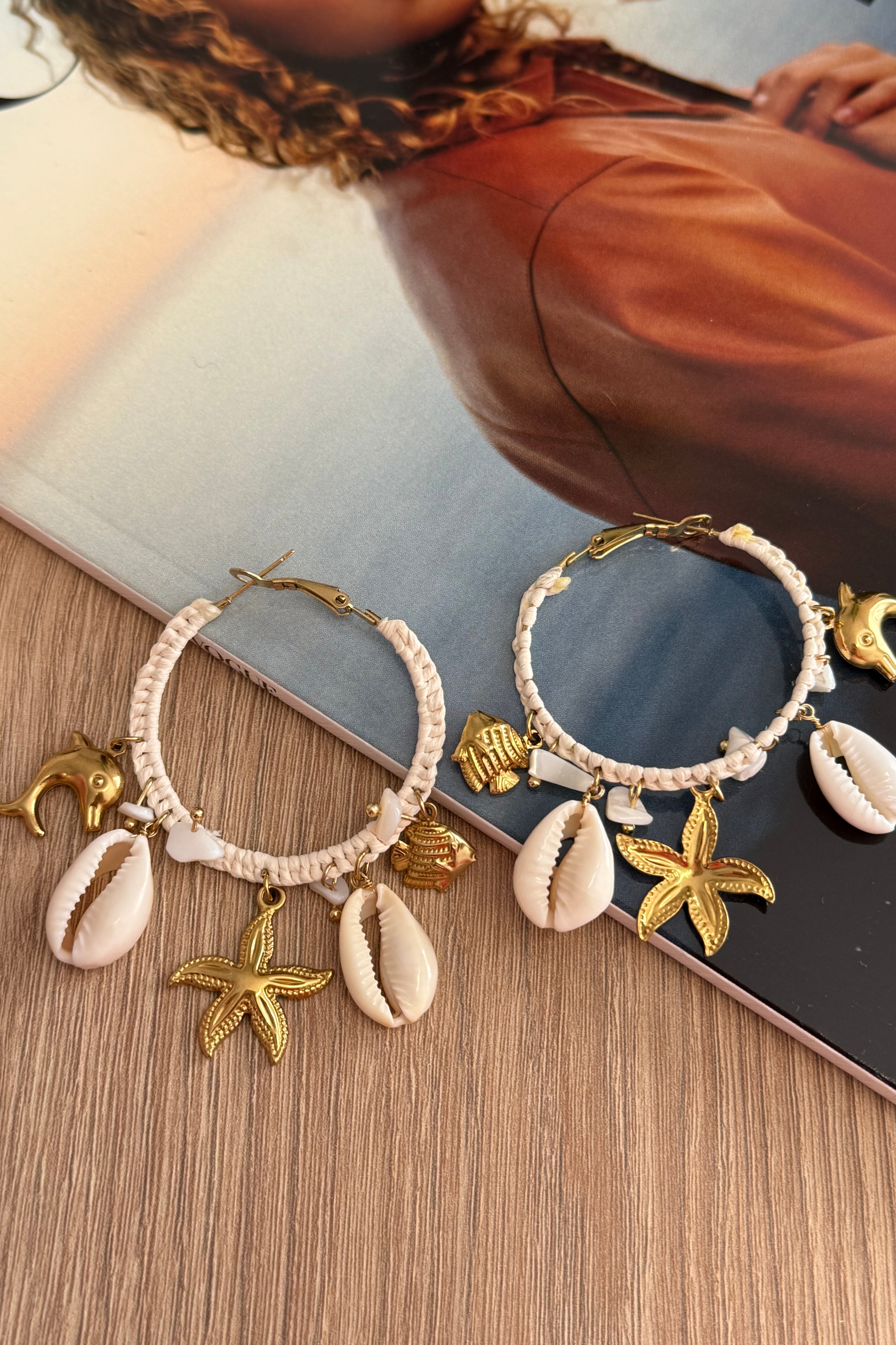 OVAALE STEINOHRRINGE - 2 KLAR