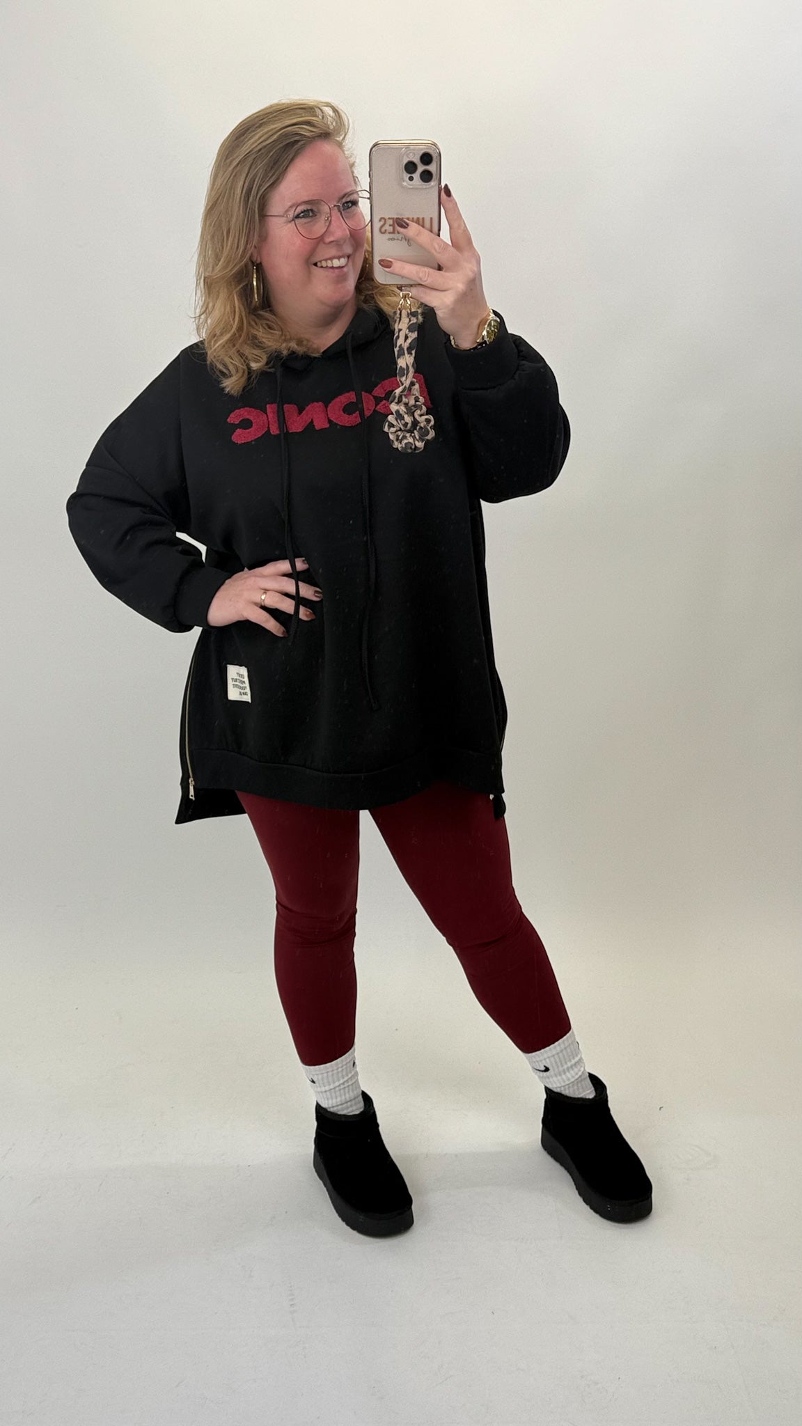 ICONIC HOODIE MET RITS - 1806