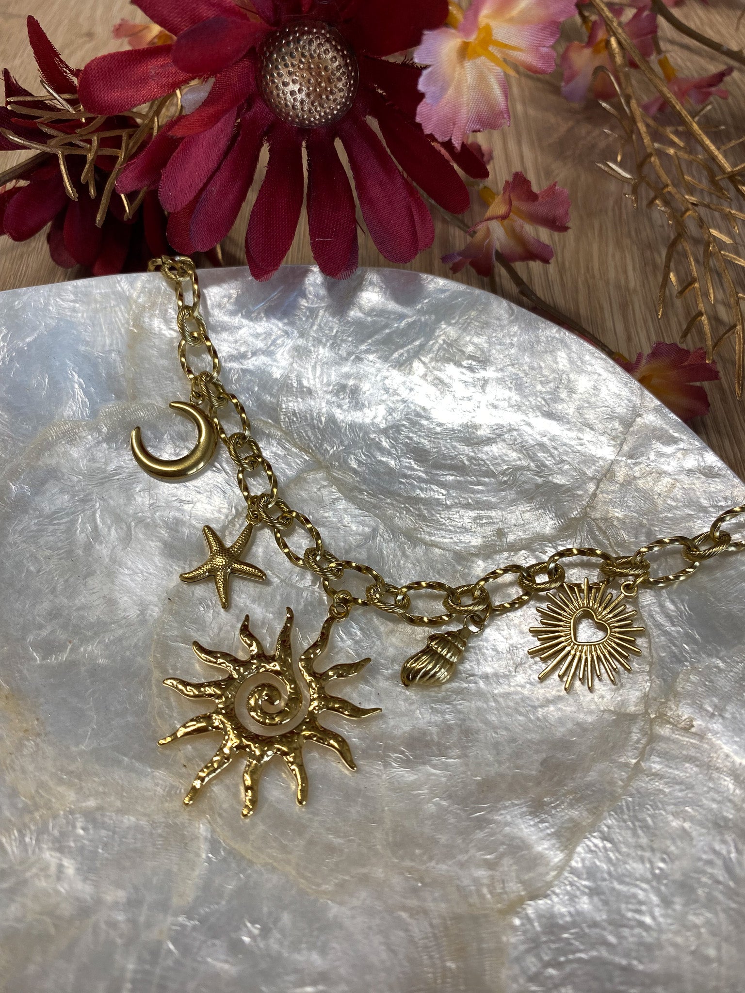 Formen Parel Herz Kette