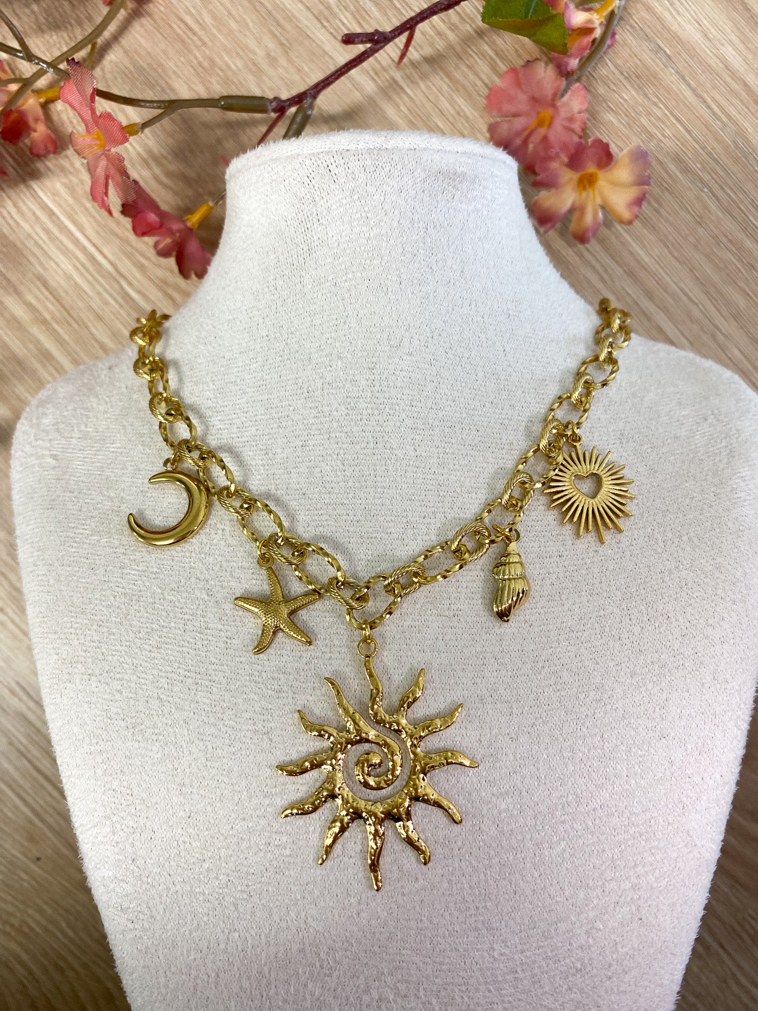 Formen Parel Herz Kette