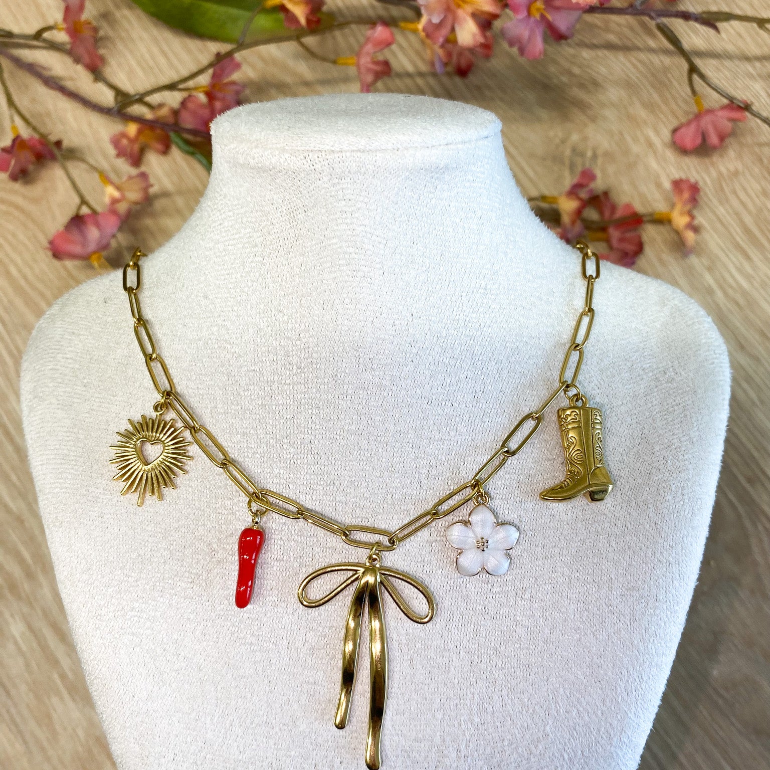 Formen Parel Herz Kette