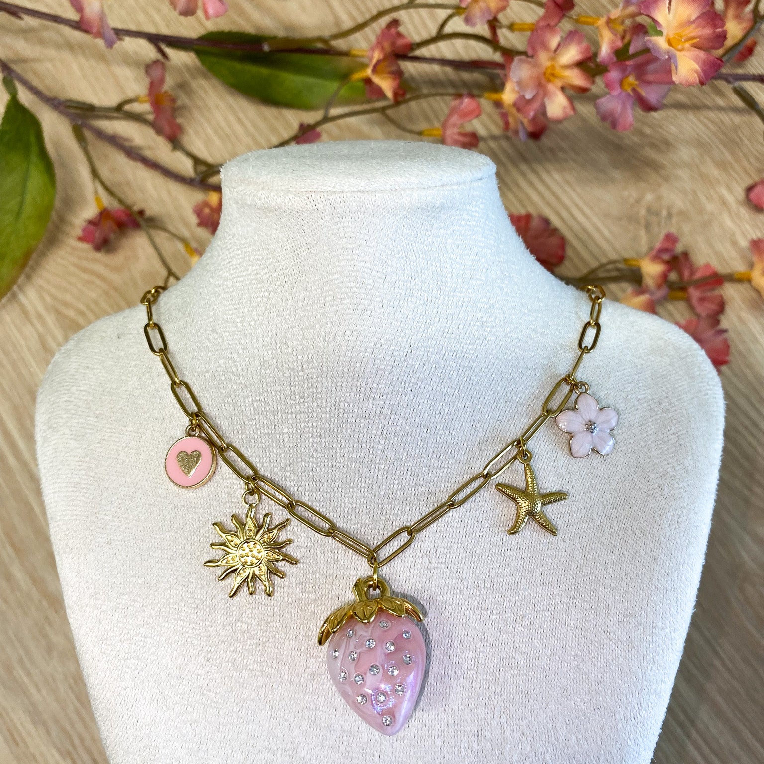 Formen Parel Herz Kette