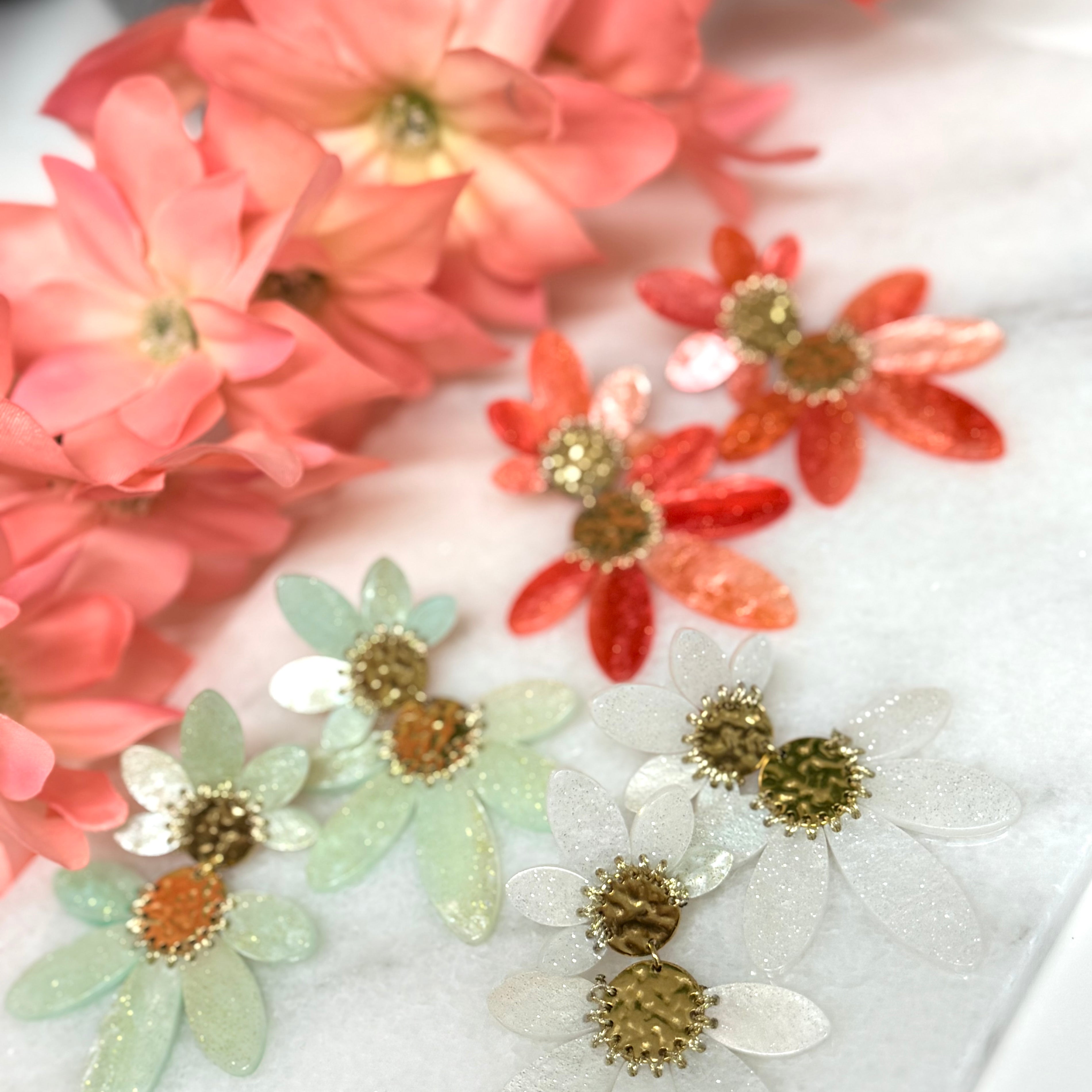 OVAALE STEINOHRRINGE - 2 KLAR