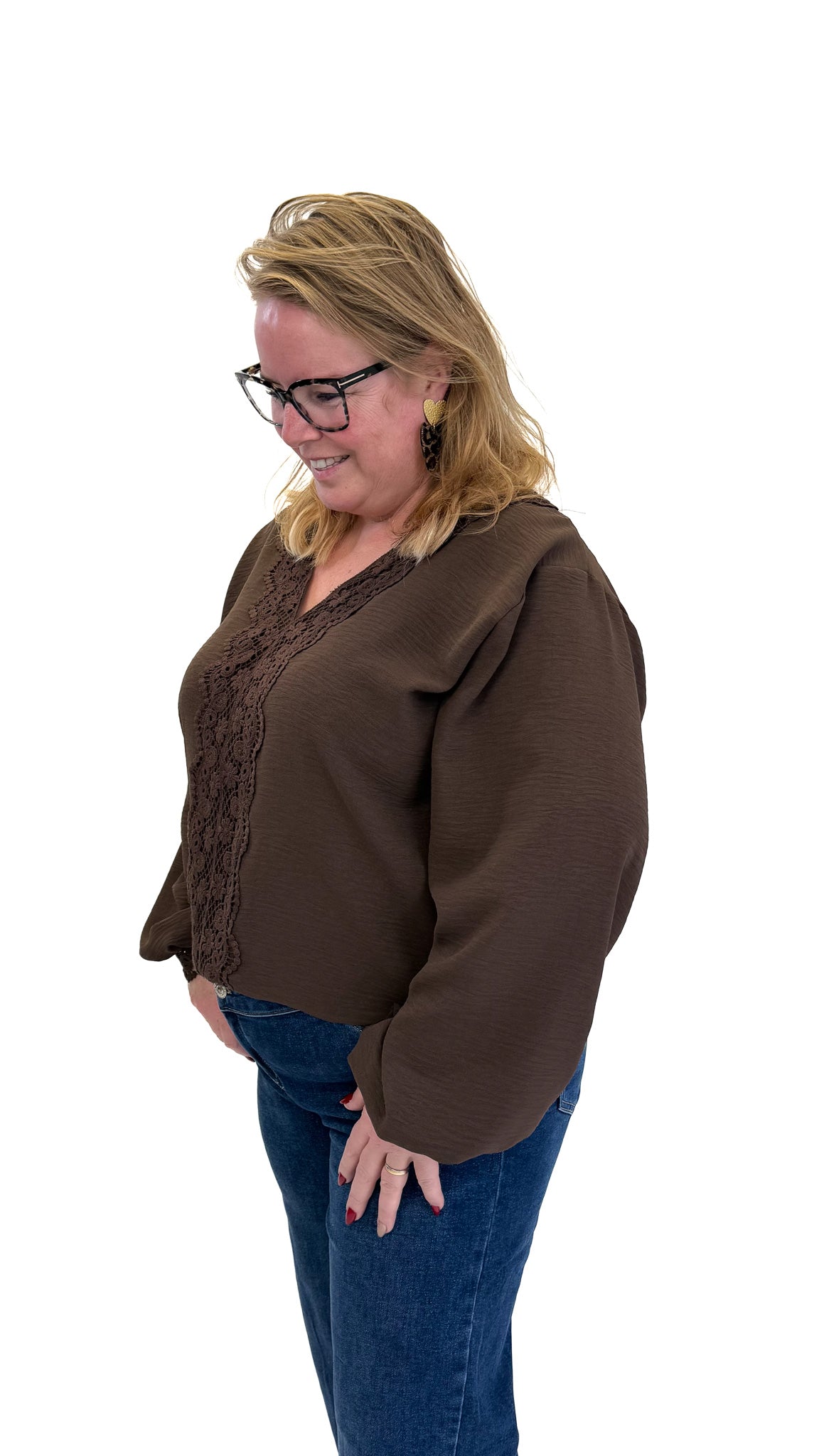 BO DENIM WESTE (38 BIS 50) - SCHWARZ