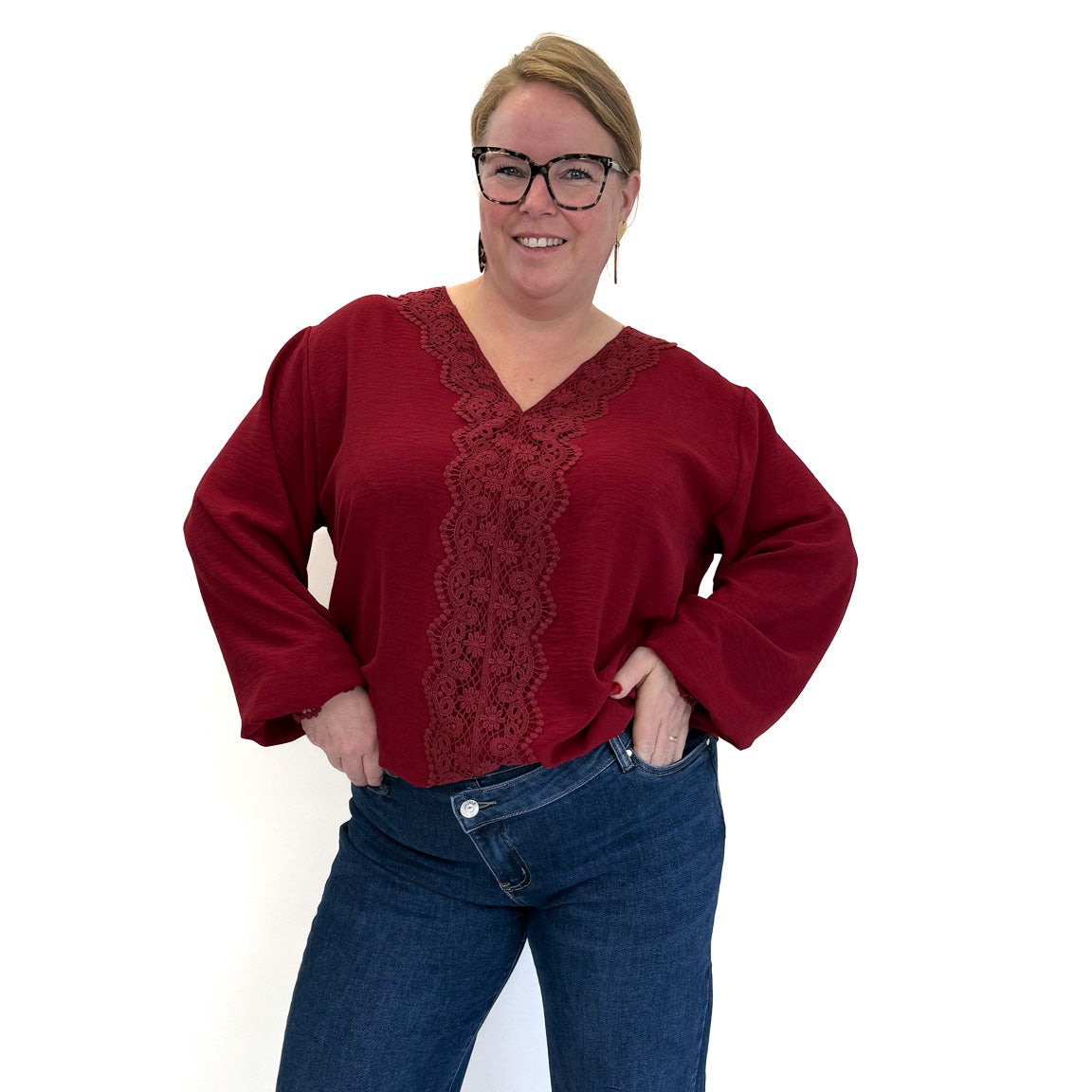 BO DENIM WESTE (38 BIS 50) - SCHWARZ