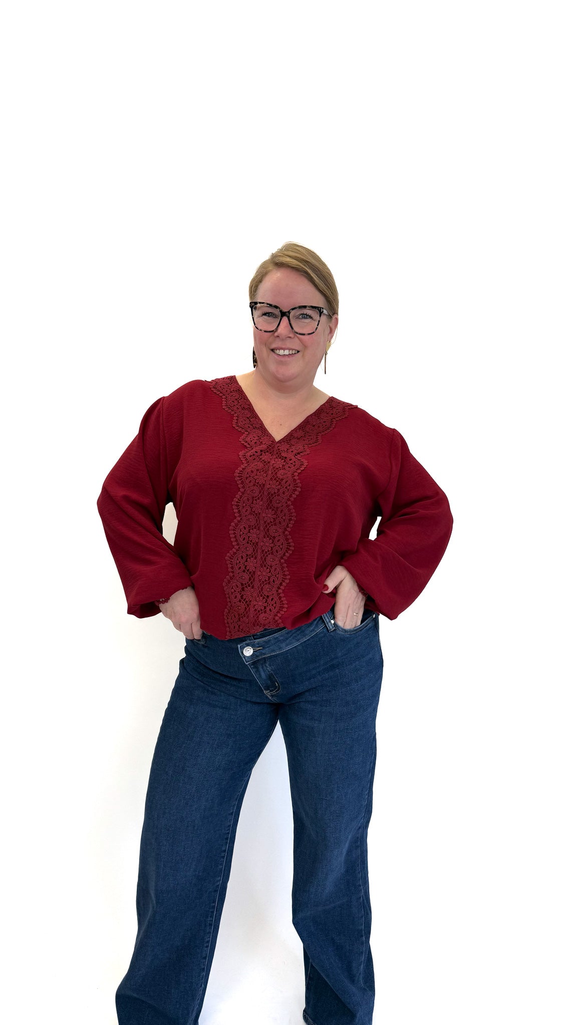 BO DENIM WESTE (38 BIS 50) - SCHWARZ