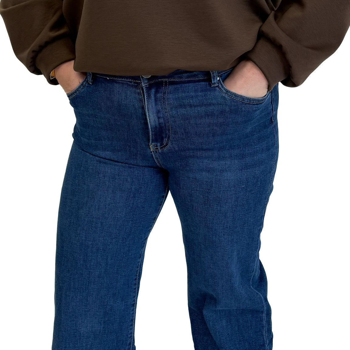 MOM WIDE LEG JEANS MERK GOODIES DJ2456 (40 bis 48) - GRAU