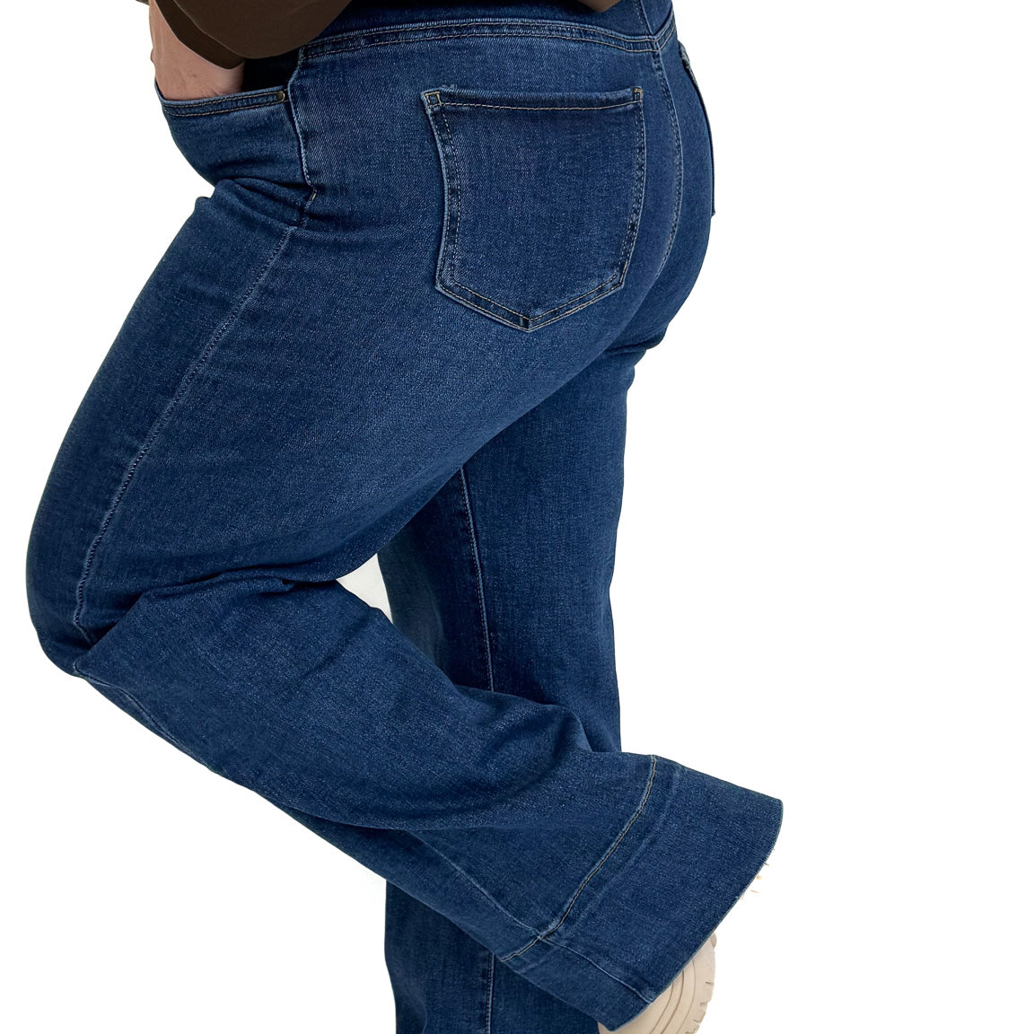 MOM WIDE LEG JEANS MERK GOODIES DJ2456 (40 bis 48) - GRAU