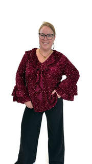 BO DENIM WESTE (38 BIS 50) - SCHWARZ