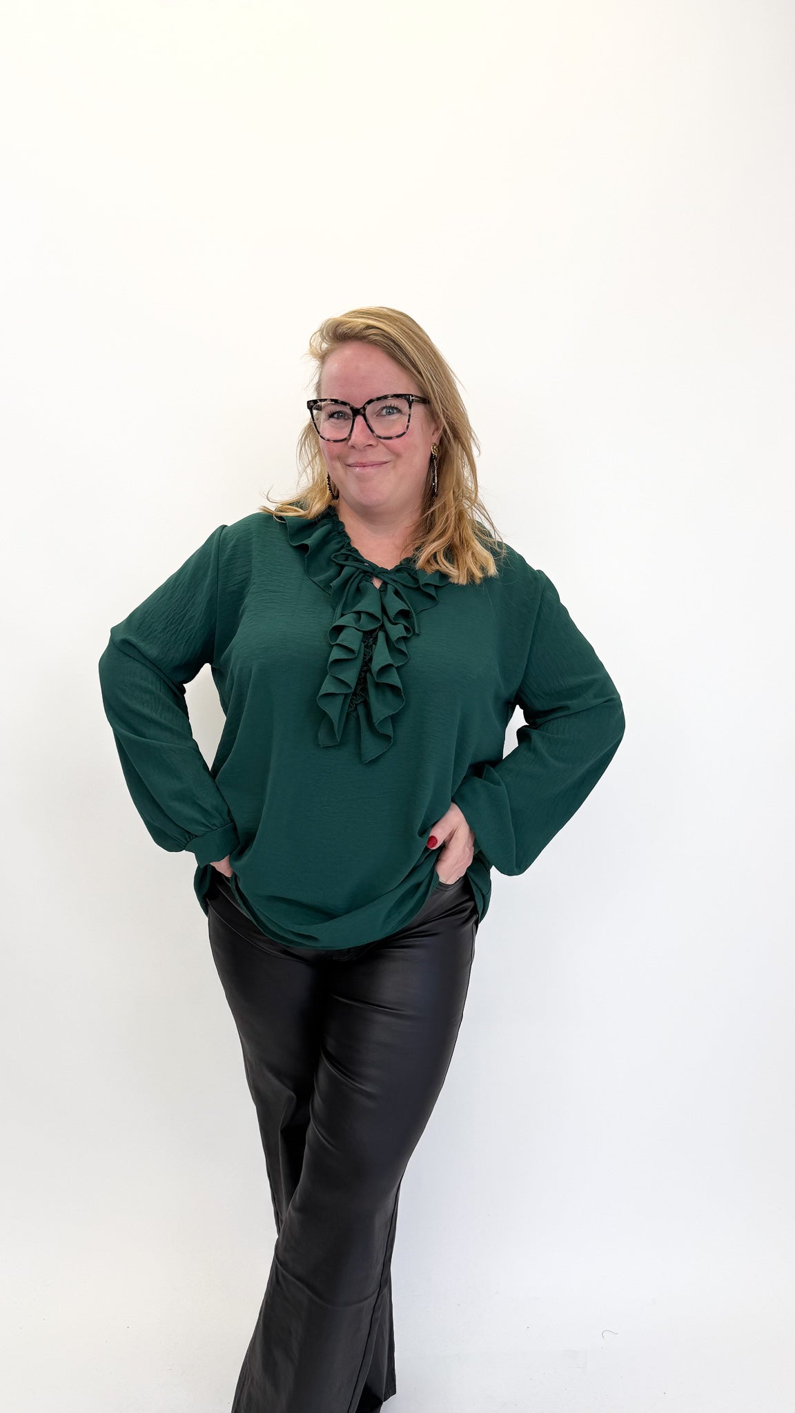 BO DENIM WESTE (38 BIS 50) - SCHWARZ