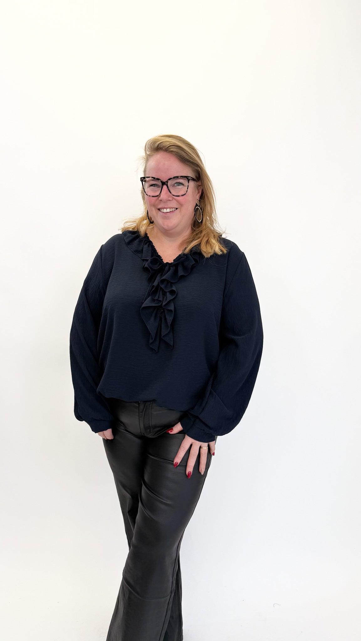 BO DENIM WESTE (38 BIS 50) - SCHWARZ