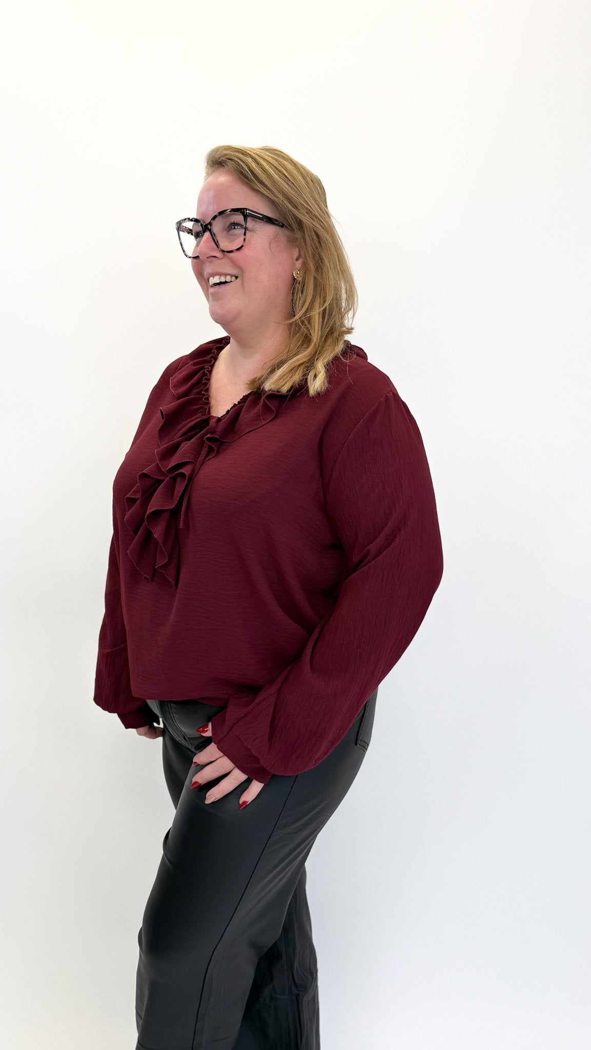 BO DENIM WESTE (38 BIS 50) - SCHWARZ