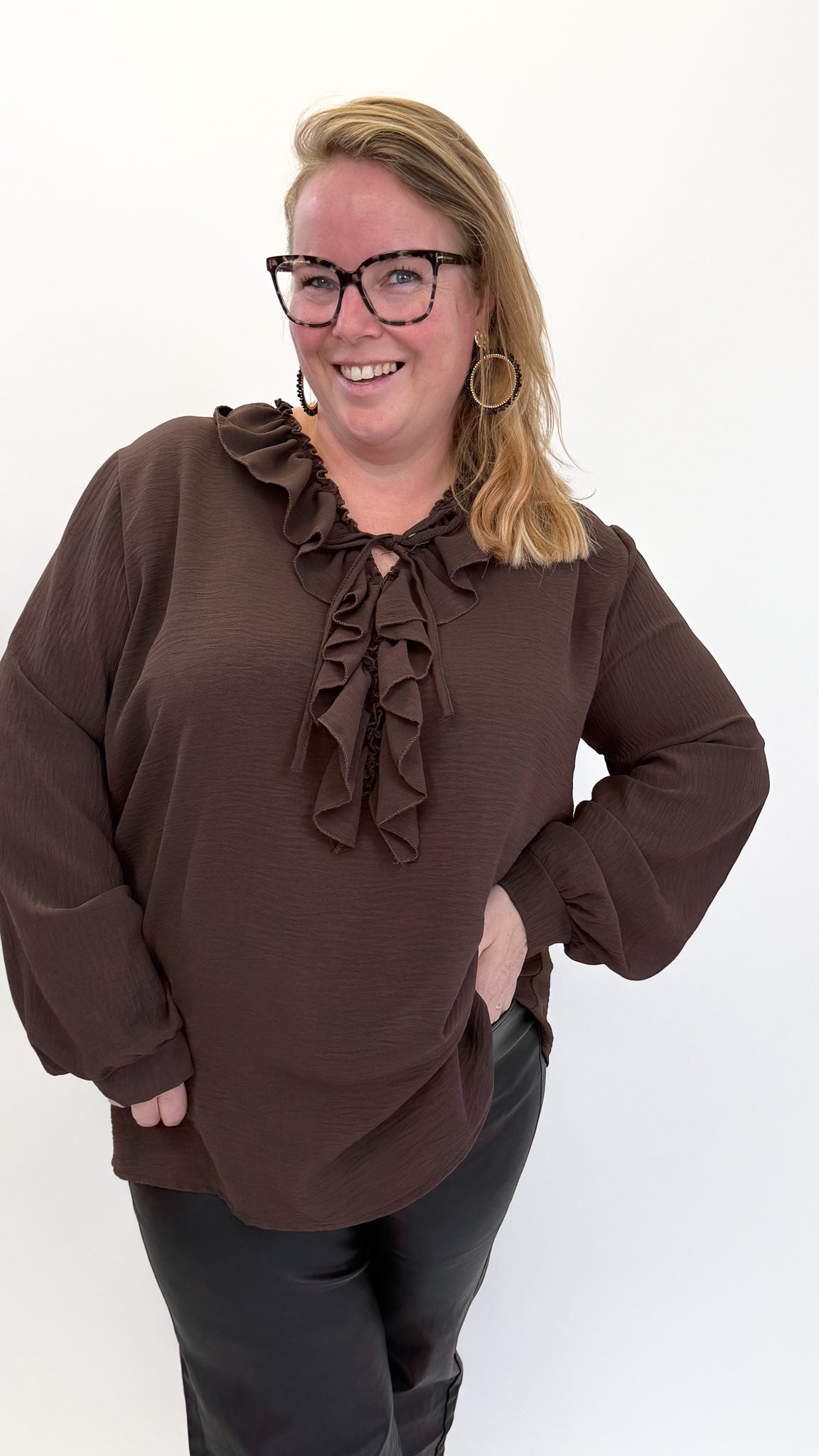 BO DENIM WESTE (38 BIS 50) - SCHWARZ