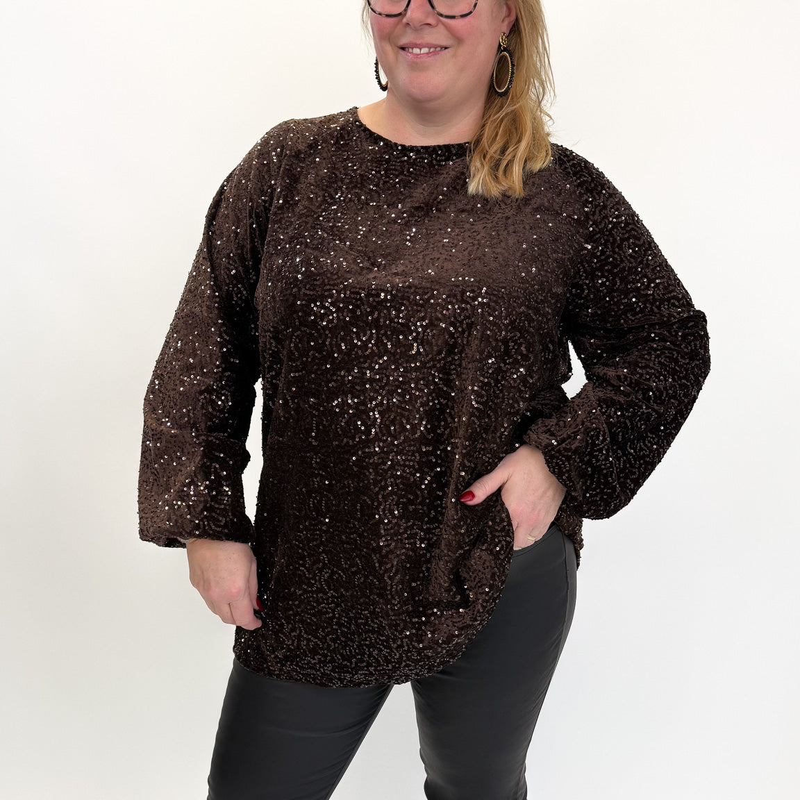 BO DENIM WESTE (38 BIS 50) - SCHWARZ