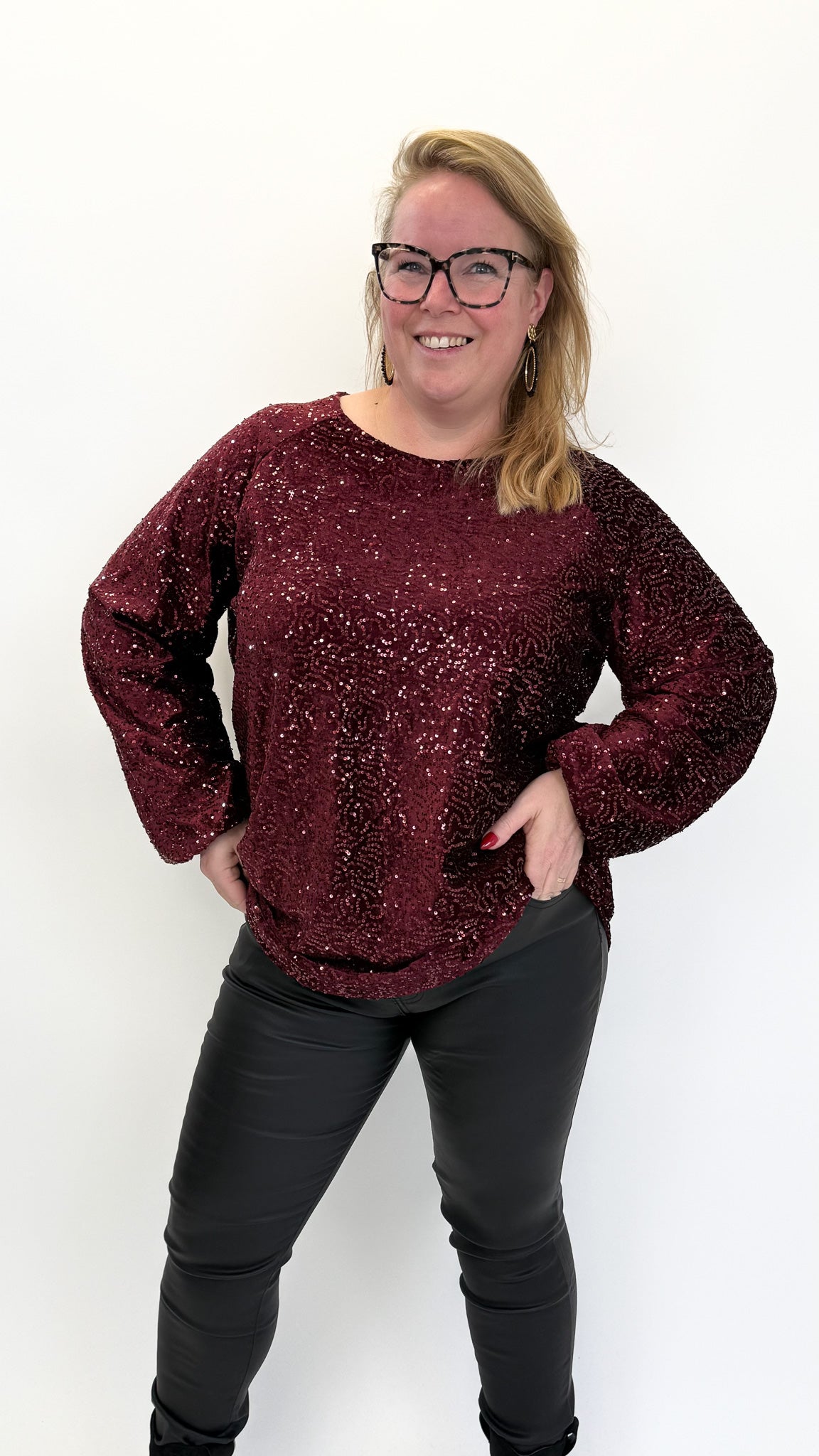 BO DENIM WESTE (38 BIS 50) - SCHWARZ