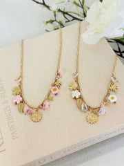 DIAMANT-HERZ-KETTE - GOLD