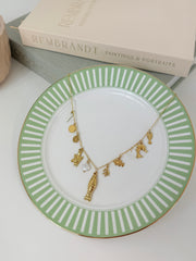 DIAMANT-HERZ-KETTE - GOLD