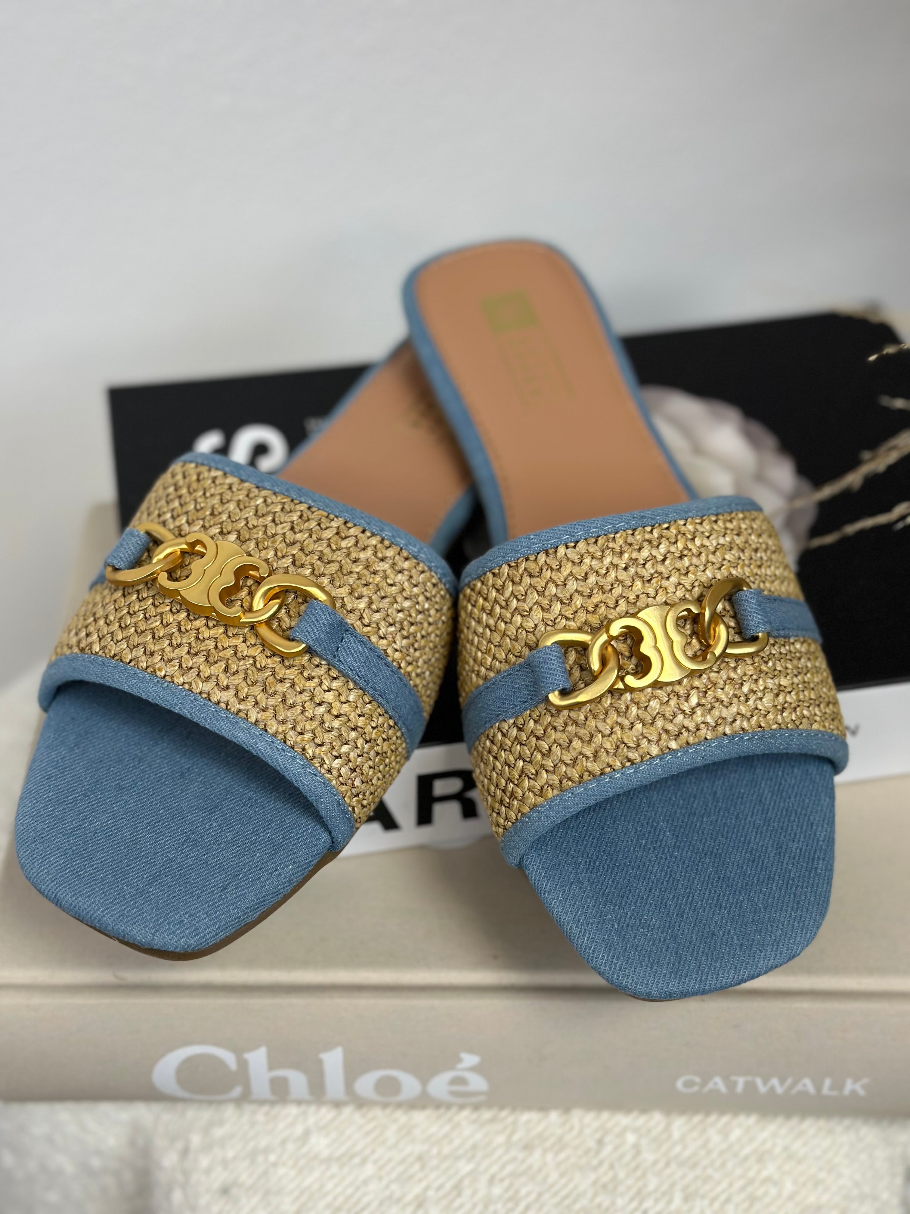 CELINA SLIPPER - DENIM 68-367