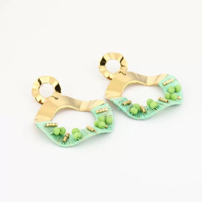 OVAALE STEINOHRRINGE - 2 KLAR