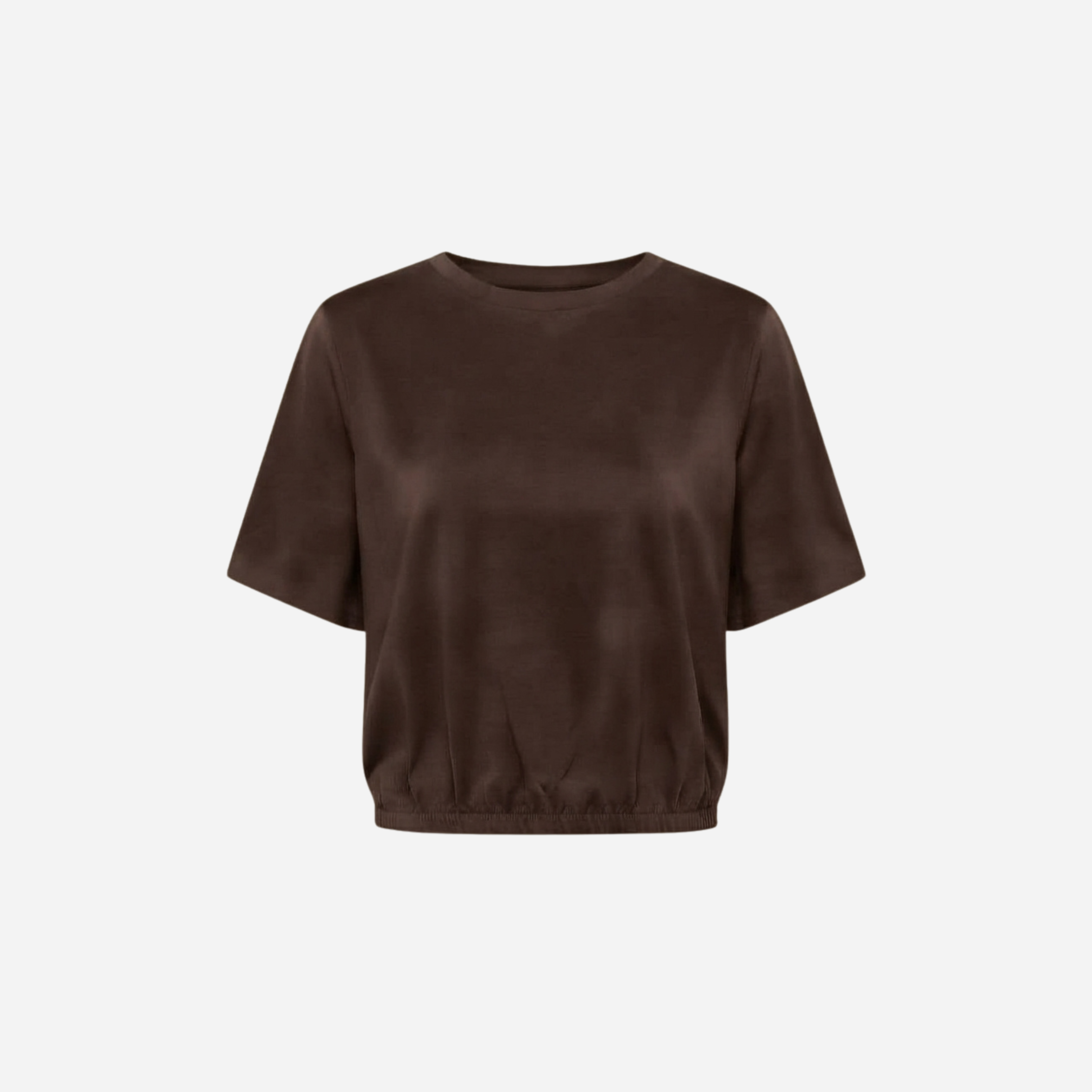 T-SHIRT MET ELASTIEK CHOCO