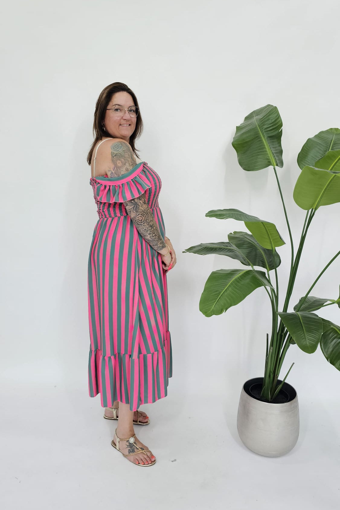 LOVELY STRIPES DRESS - 2130