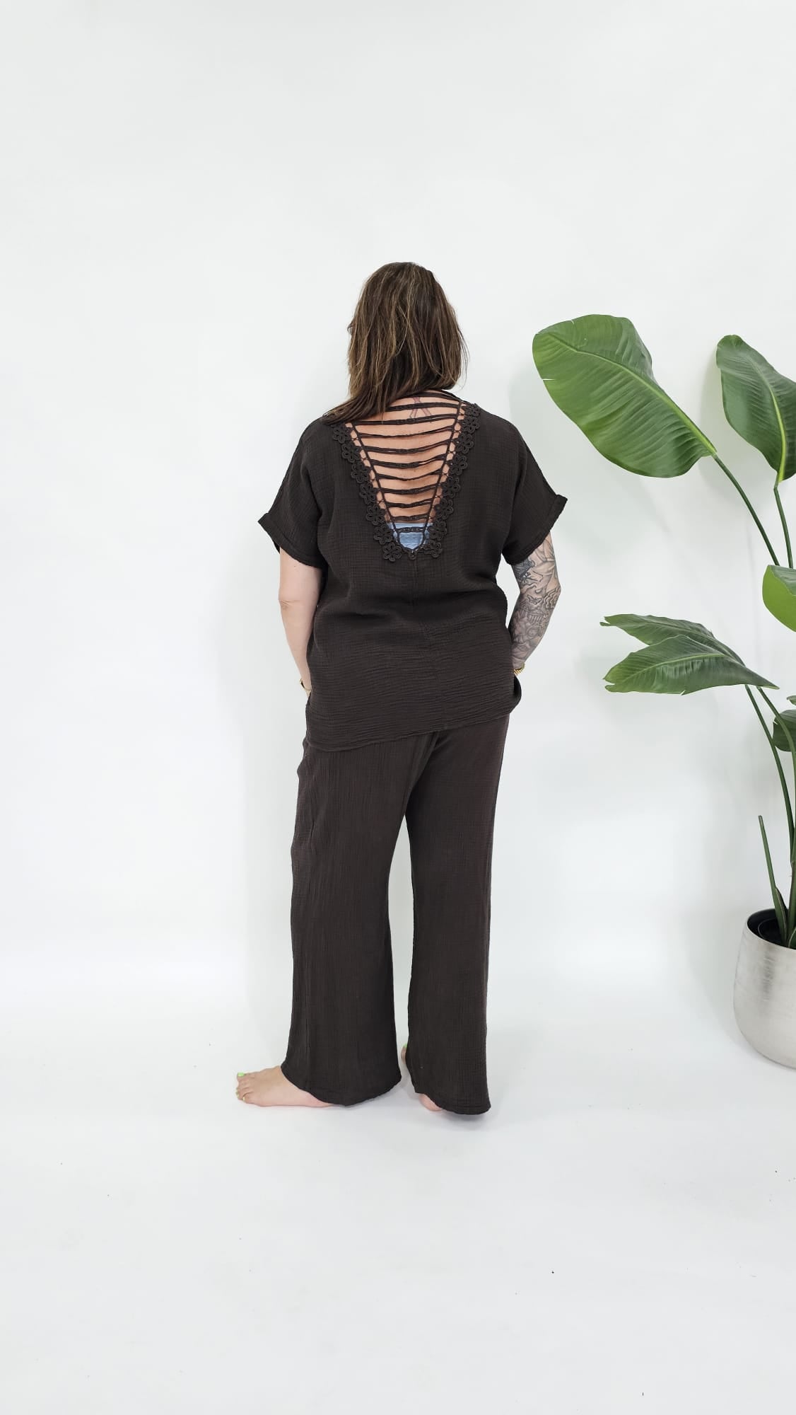 KATOENEN MOUSSELINE TOP - 2163