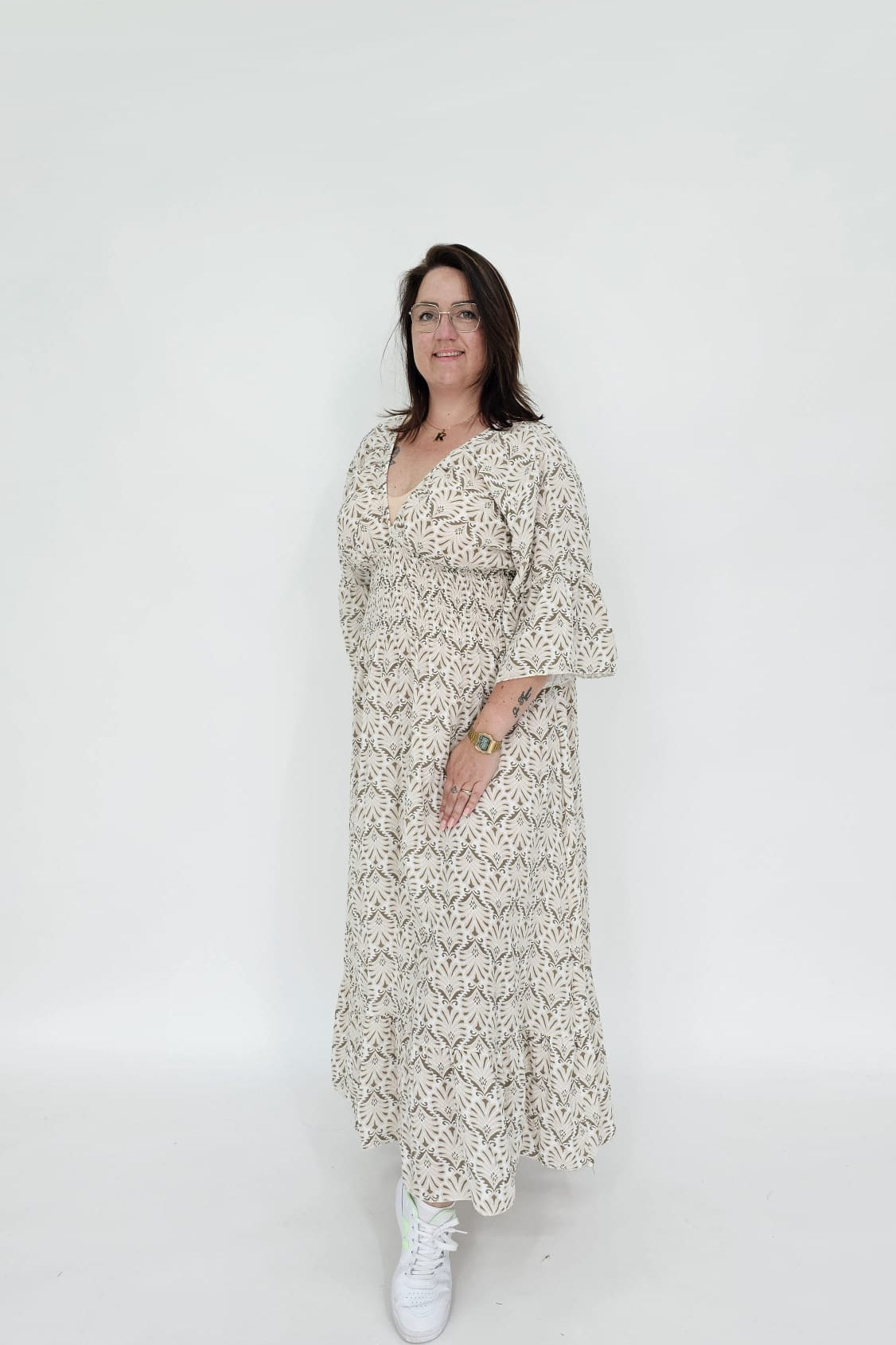 KATOENEN WAVE MAXI JURK - 2059