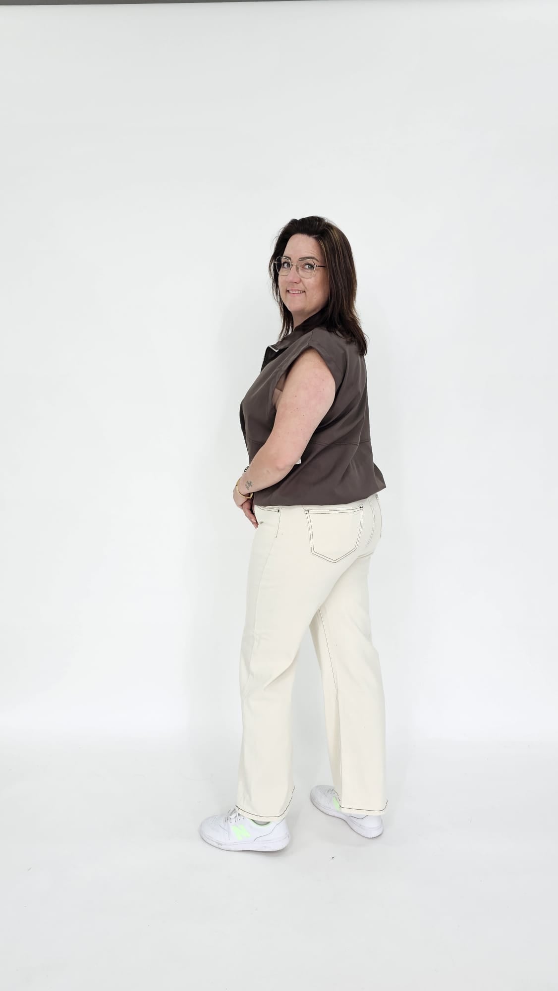 WIDE LEG BEIGE MY TINA'S - LWP-535m