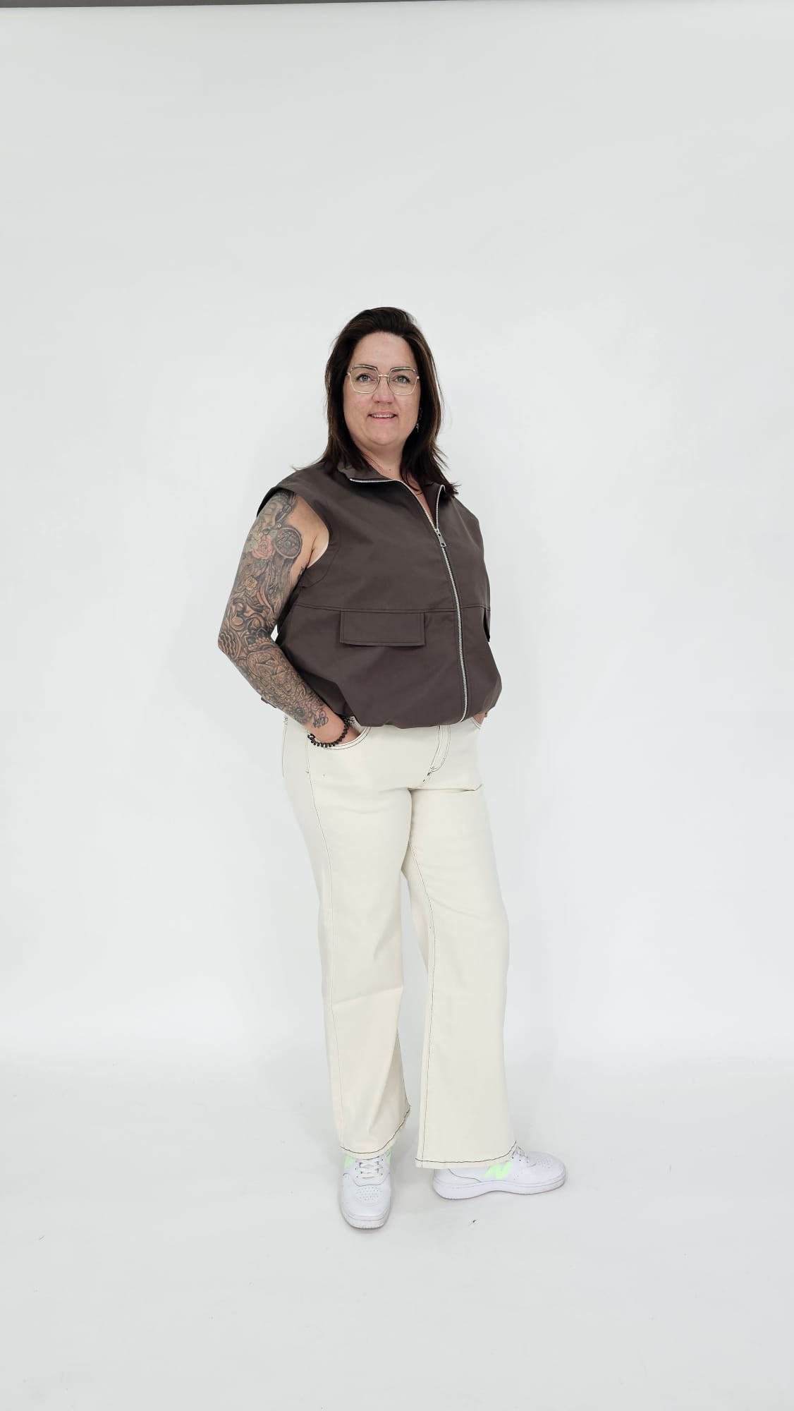 WIDE LEG BEIGE MY TINA'S - LWP-535m