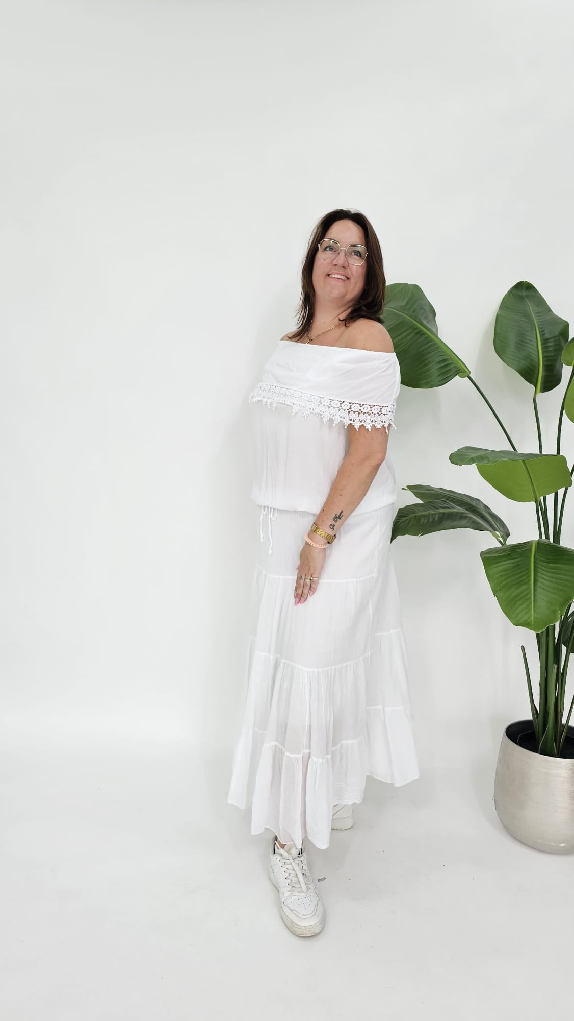 KATOENEN MAXI ROK - 2103
