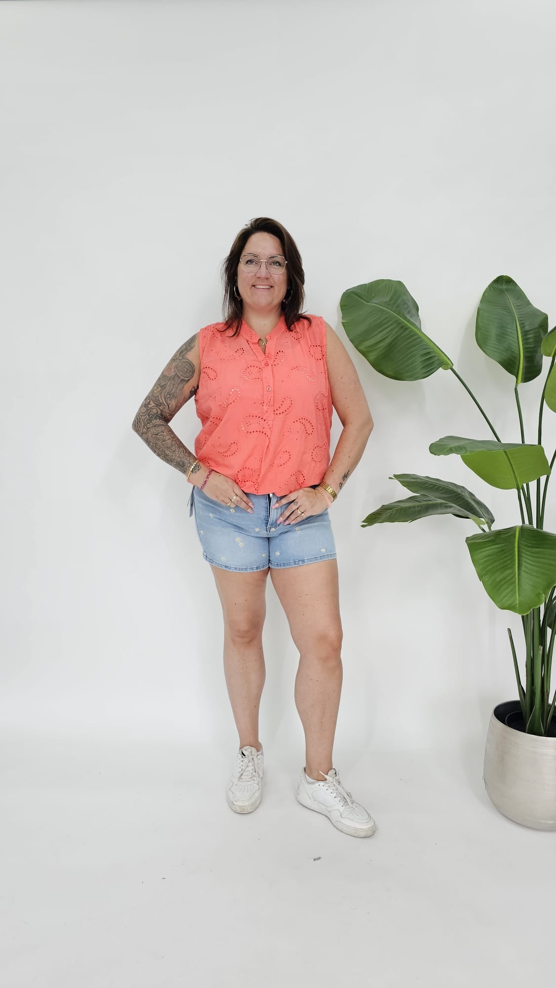 BRODERIE MOUWLOZE TOP - 2108