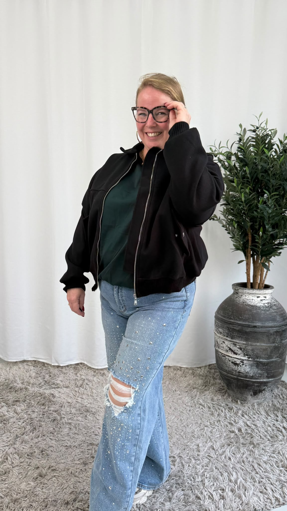 HAILEY JACKET ZWART
