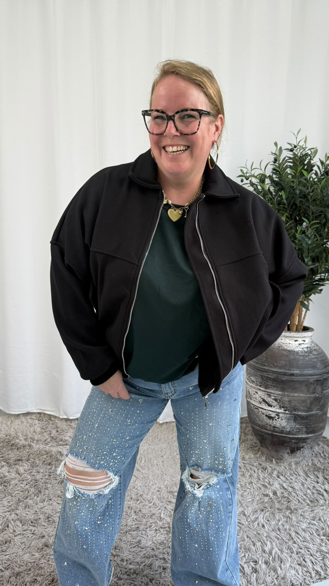 HAILEY JACKET ZWART