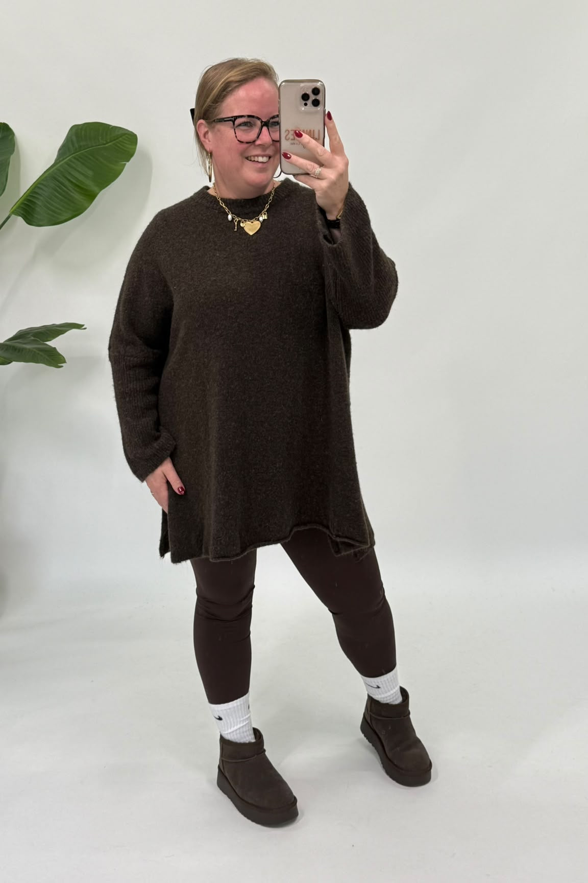 OVERSIZED ZACHTE TRUI ESPRESSO