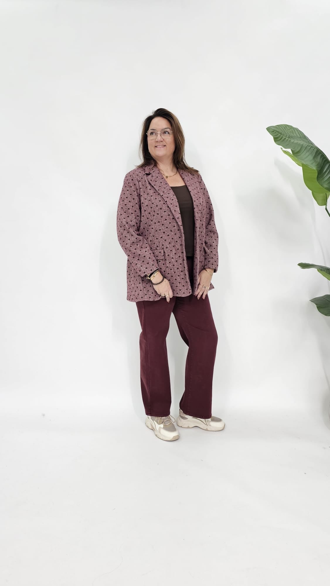 HARTJES VISGRAAT BLAZER BURGUNDY