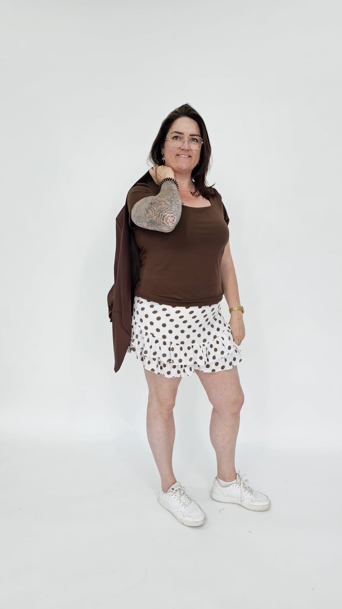 KATOENEN DOTS SKORT - 2067