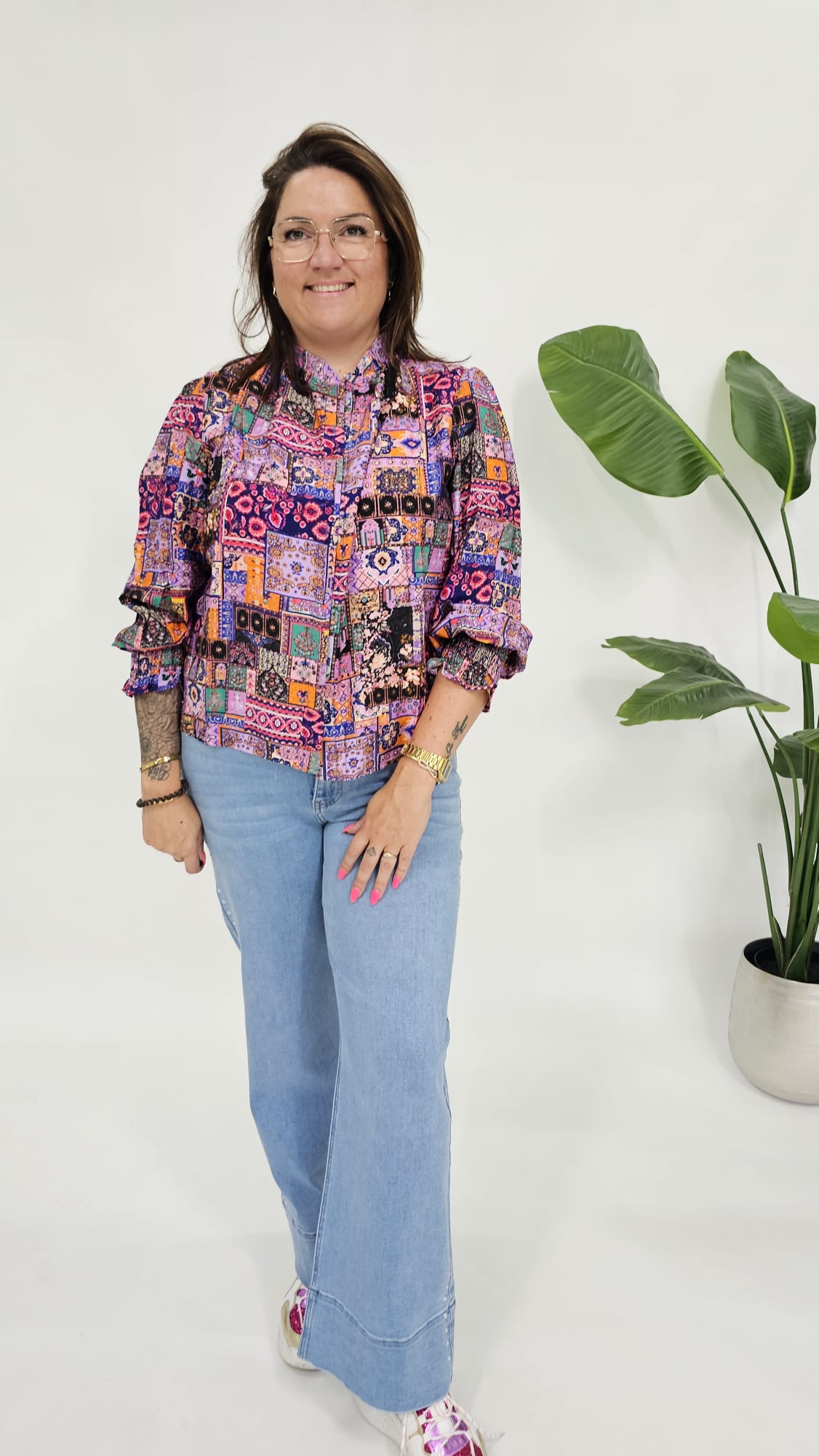PRINT BLOUSE COLOR