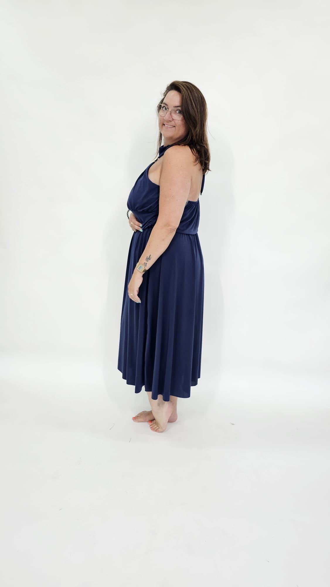 CHIQUE HALTER CURVY JURK - 2154