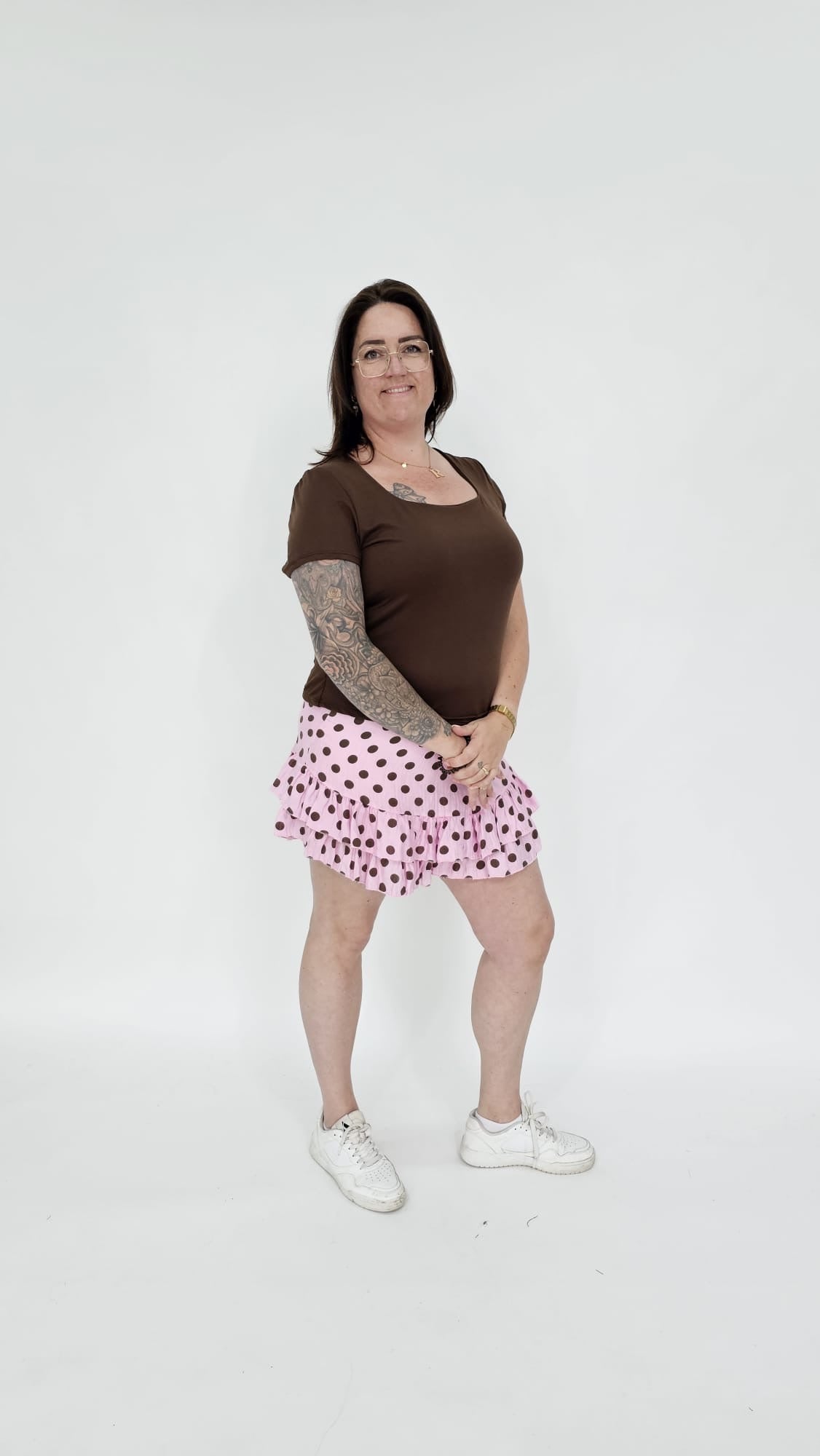 KATOENEN DOTS SKORT - 2067
