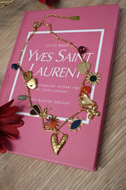 DIAMANT-HERZ-KETTE - GOLD