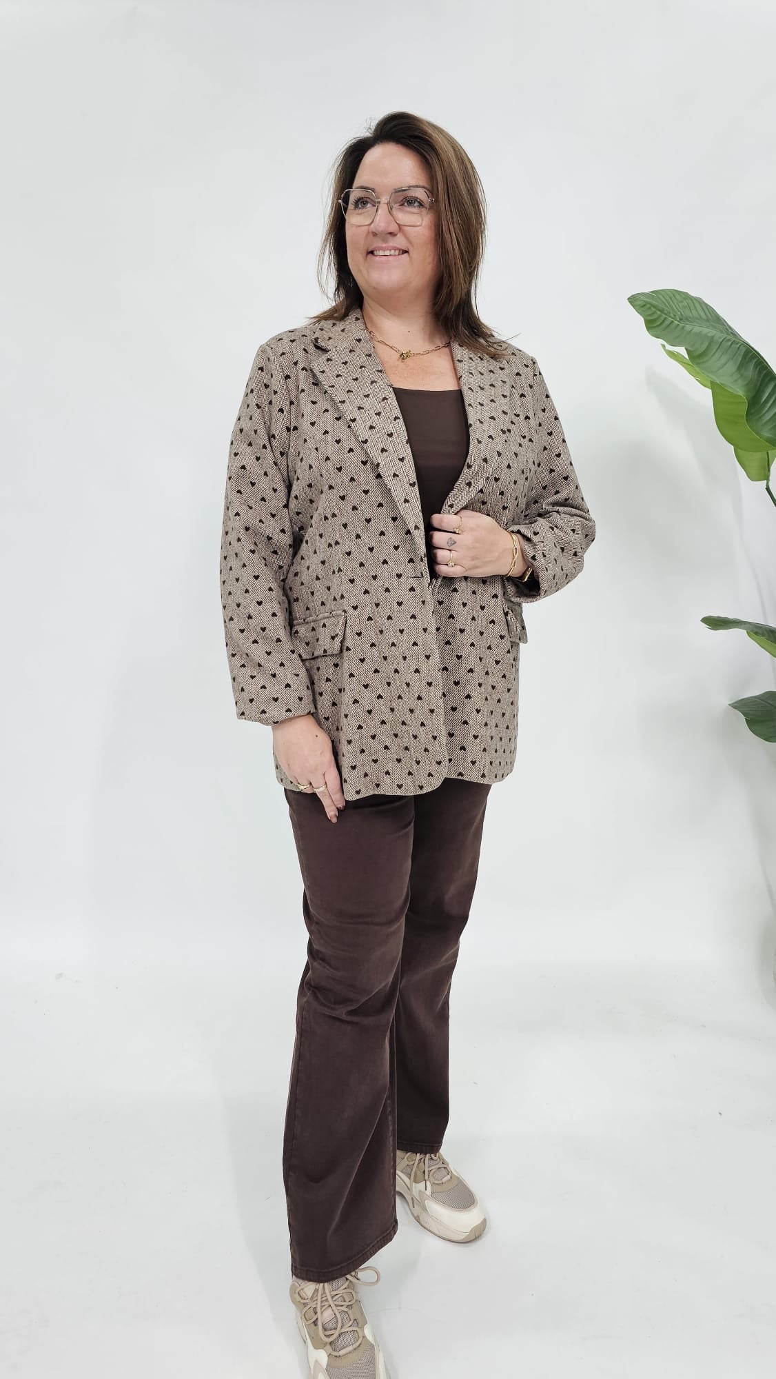 HARTJES VISGRAAT BLAZER TAUPE