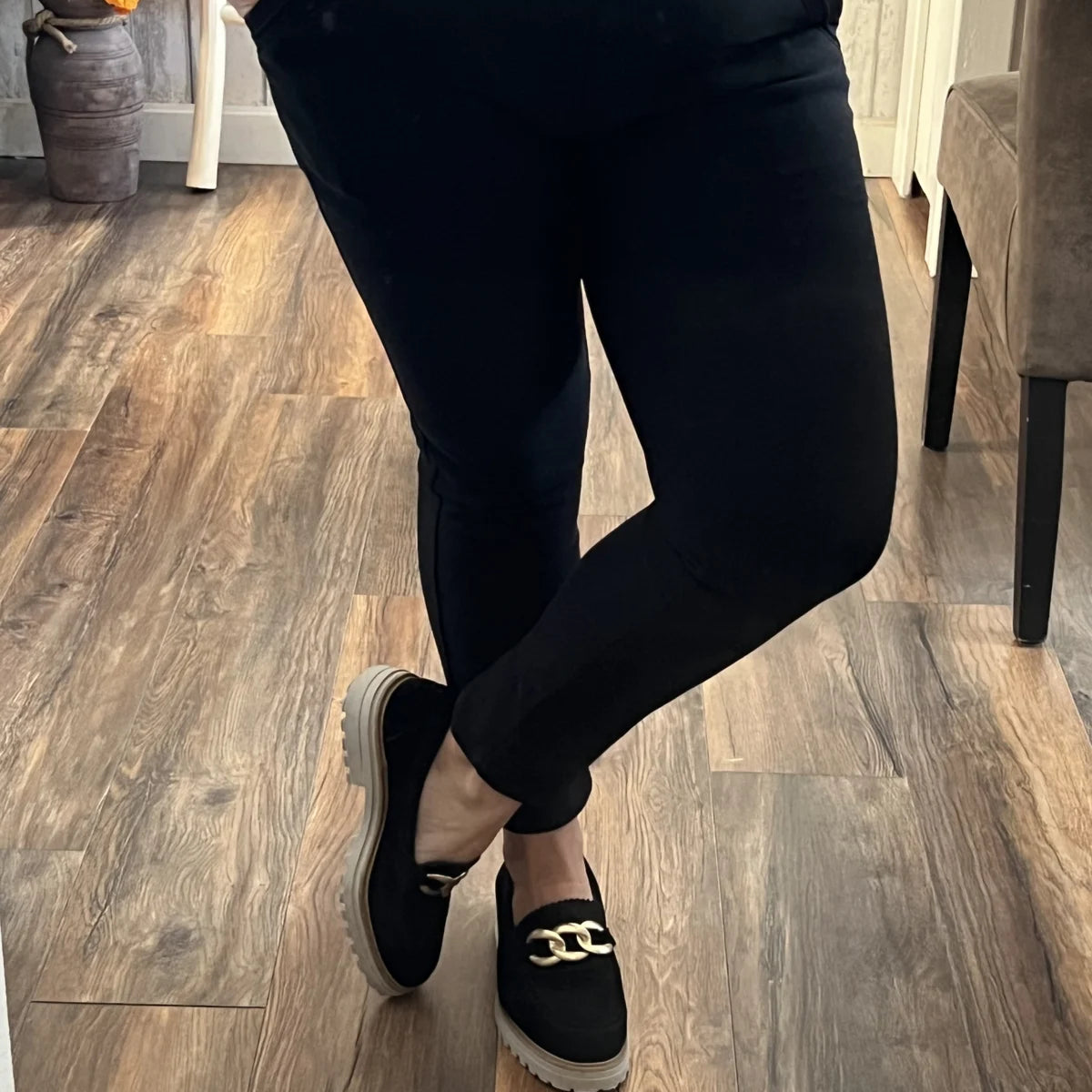 DAMEN-REISEHOSE - SCHWARZ