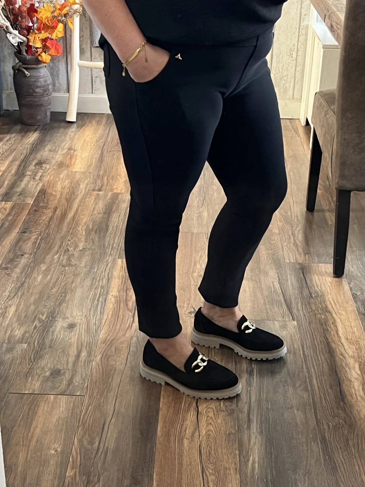 DAMEN-REISEHOSE - SCHWARZ