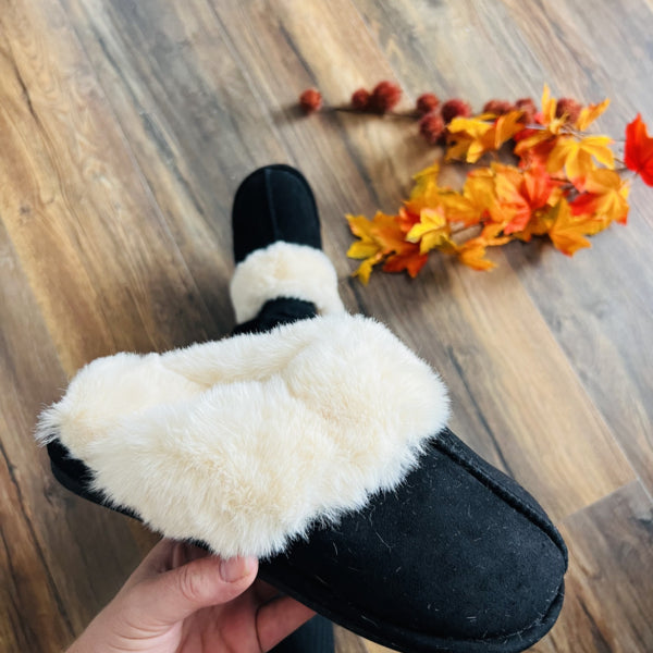 SLIPPER ARIA - SCHWARZ